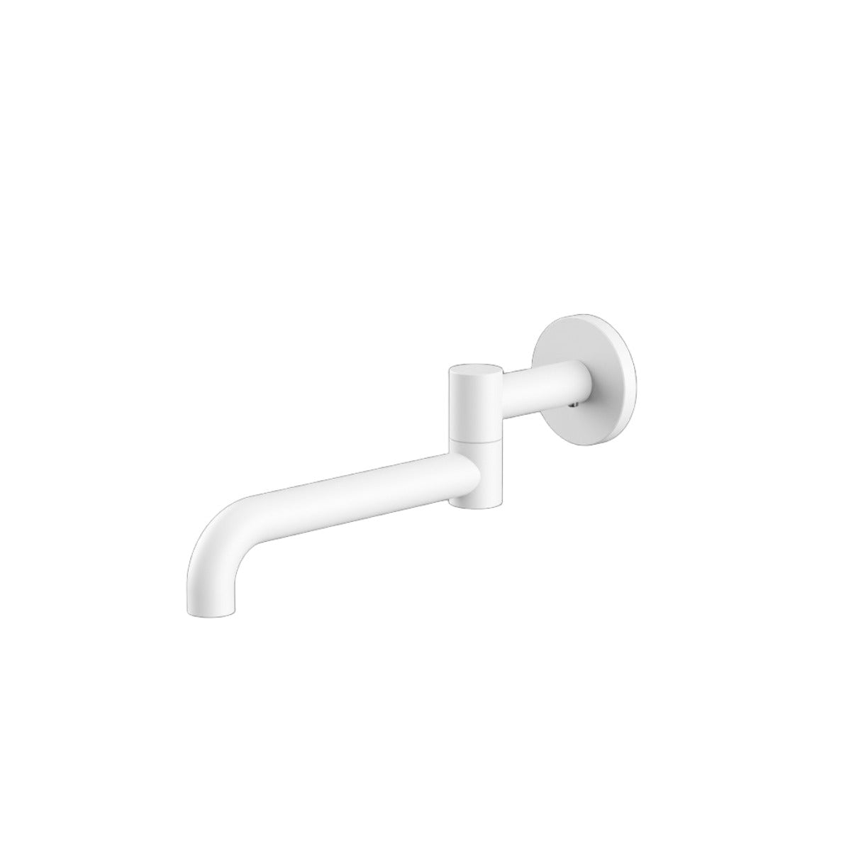 NERO MECCA WALL MOUNTED SWIVEL BASIN/ BATH SPOUT MATTE WHITE