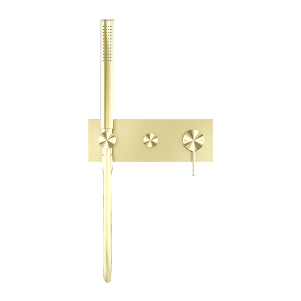 NERO MECCA SHOWER MIXER DIVERTOR SYSTEM BRUSHED GOLD