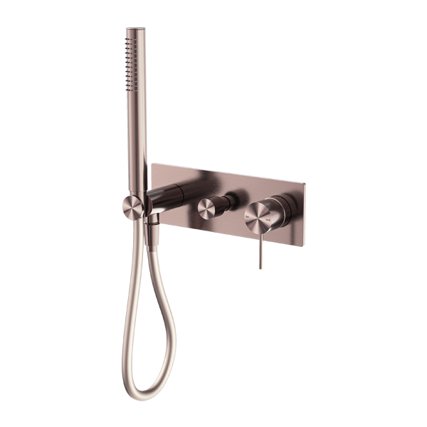 NERO MECCA SHOWER MIXER DIVERTER SYSTEM BRUSHED BRONZE