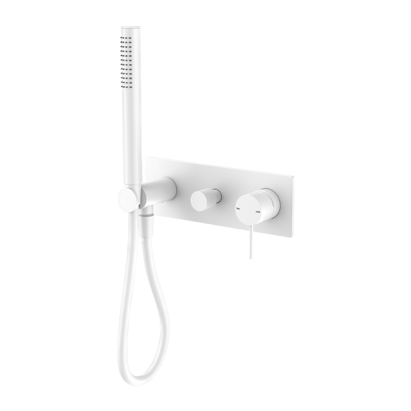 NERO MECCA SHOWER MIXER DIVERTOR SYSTEM MATTE WHITE