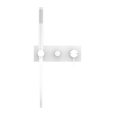 NERO MECCA SHOWER MIXER DIVERTER SYSTEM MATTE WHITE