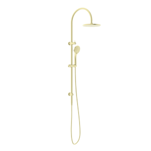 NERO MECCA TWIN SHOWER WITH AIR SHOWER BRUSHED GOLD