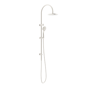 NERO MECCA TWIN SHOWER WITH AIR SHOWER BRUSHED NICKEL