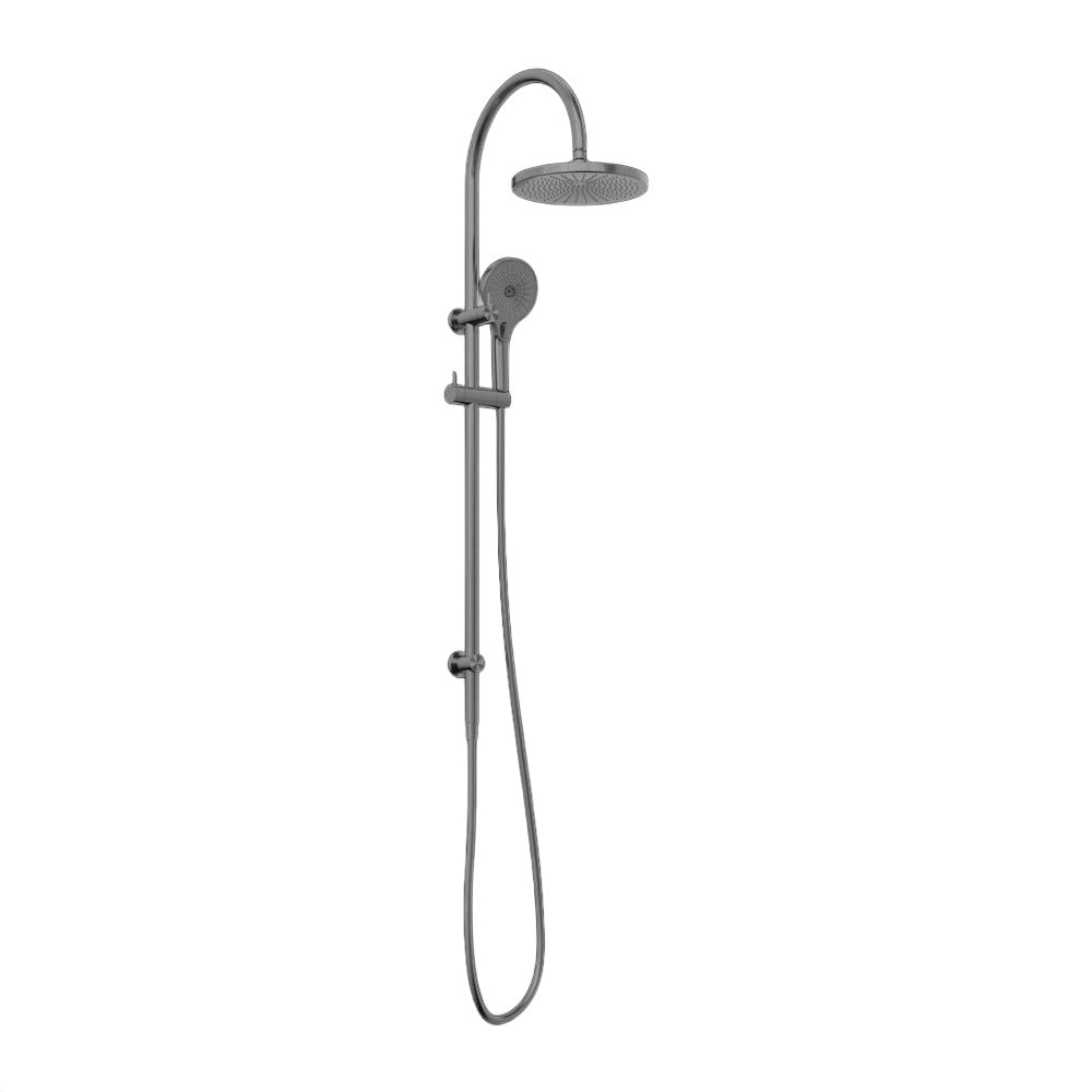 NERO MECCA TWIN SHOWER GUN METAL