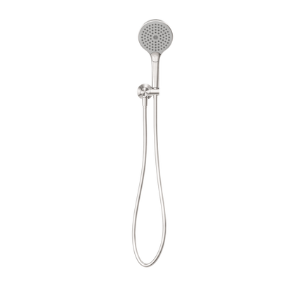 NERO MECCA SHOWER ON BRACKET WITH AIR SHOWER II BRUSHED NICKEL