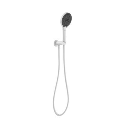 NERO MECCA SHOWER ON BRACKET WITH AIR SHOWER II MATTE WHITE