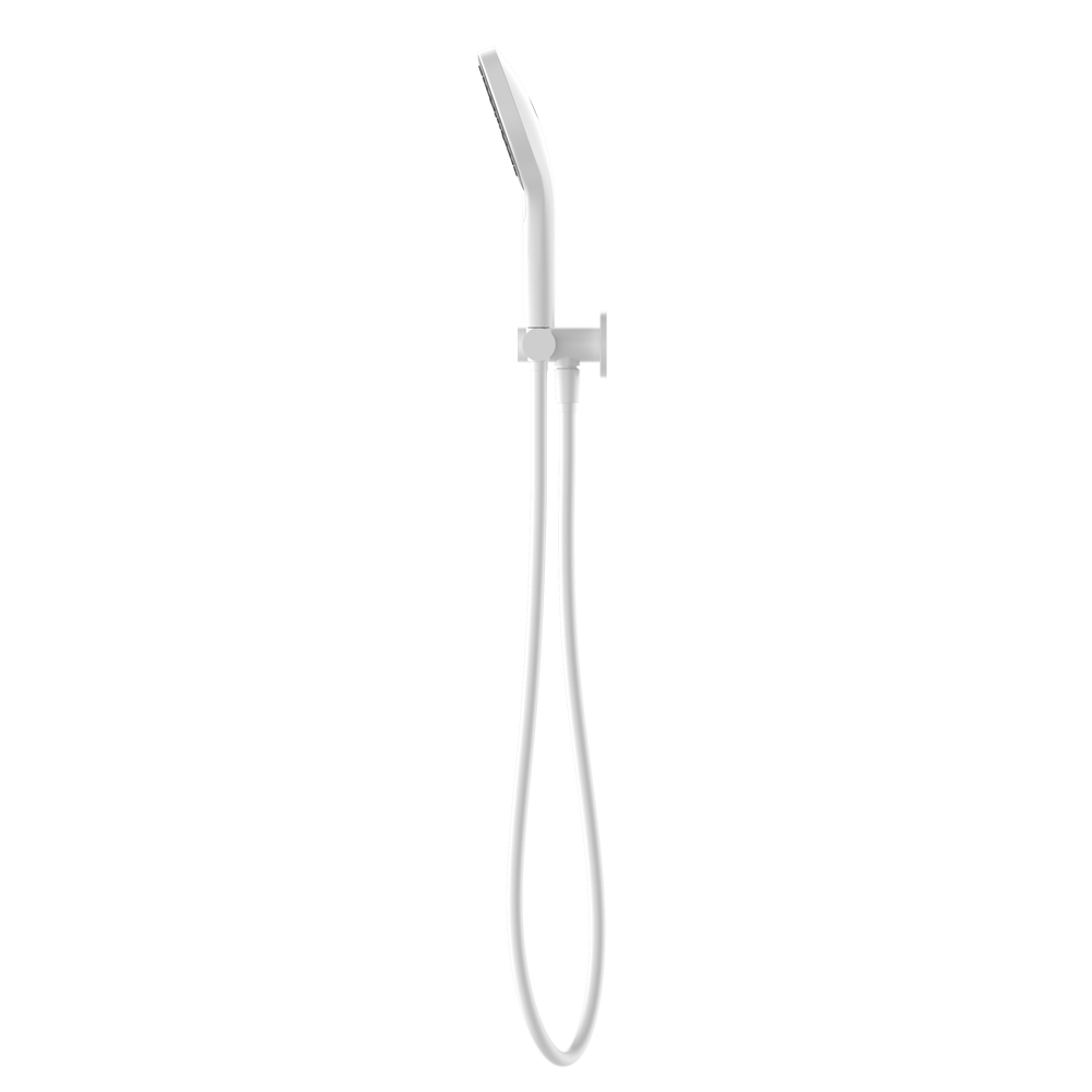 NERO MECCA SHOWER ON BRACKET WITH AIR SHOWER II MATTE WHITE