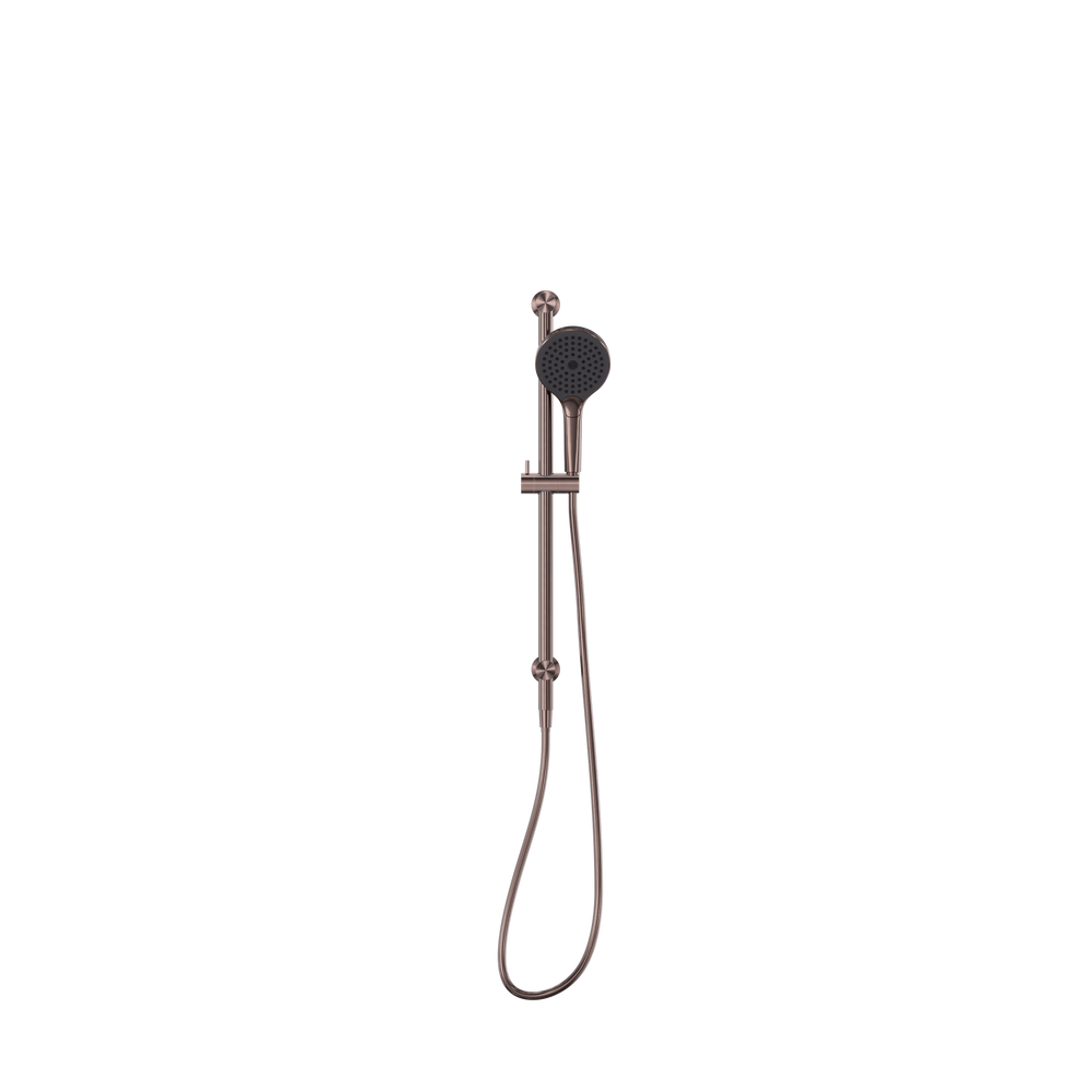 NERO MECCA SHOWER RAIL WITH AIR SHOWER II BRUSHED BRONZE