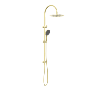 NERO MECCA TWIN SHOWER WITH AIR SHOWER II BRUSHED GOLD