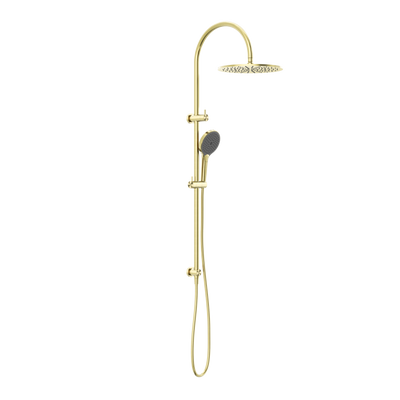 NERO MECCA TWIN SHOWER WITH AIR SHOWER II BRUSHED GOLD