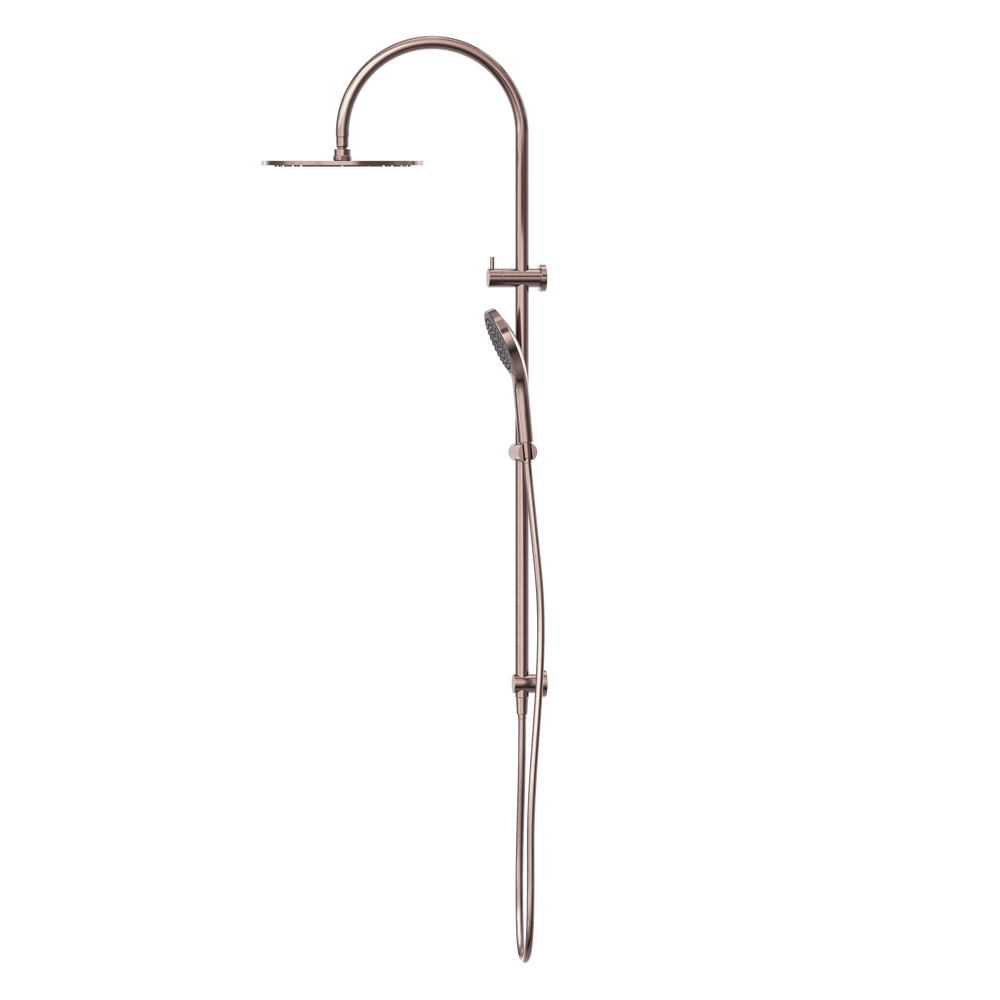 NERO MECCA TWIN SHOWER WITH AIR SHOWER II BRUSHED BRONZE