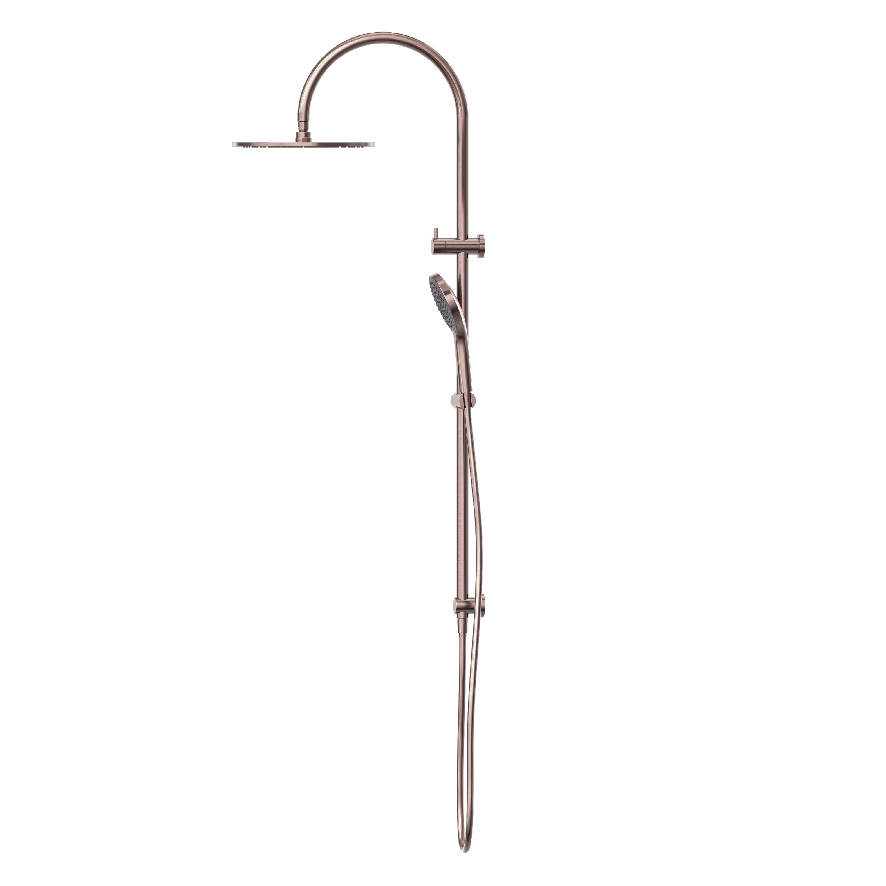 NERO MECCA TWIN SHOWER WITH AIR SHOWER II BRUSHED BRONZE