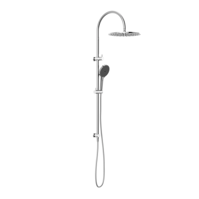 NERO MECCA TWIN SHOWER WITH AIR SHOWER II CHROME