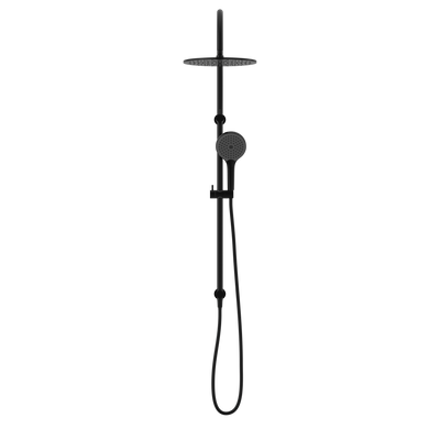 NERO MECCA TWIN SHOWER WITH AIR SHOWER II MATTE BLACK