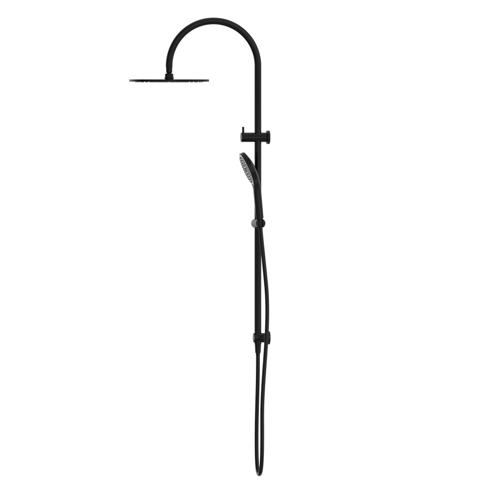 NERO MECCA TWIN SHOWER WITH AIR SHOWER II MATTE BLACK