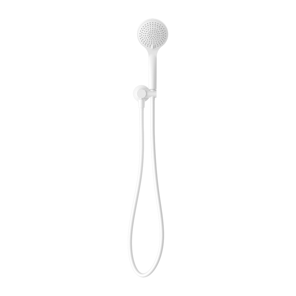 NERO MECCA SHOWER ON BRACKET WITH AIR SHOWER MATTE WHITE