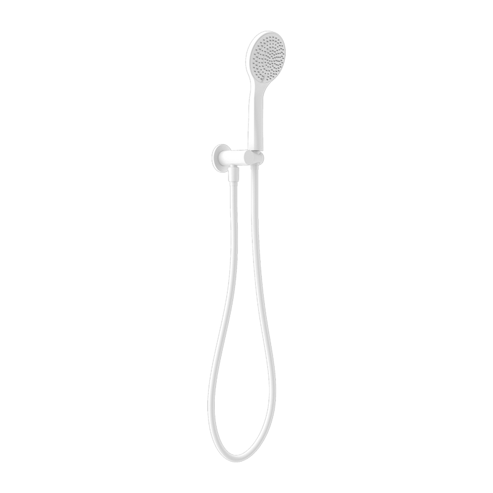 NERO MECCA SHOWER ON BRACKET WITH AIR SHOWER MATTE WHITE