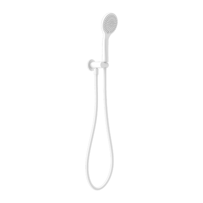NERO MECCA SHOWER ON BRACKET WITH AIR SHOWER MATTE WHITE