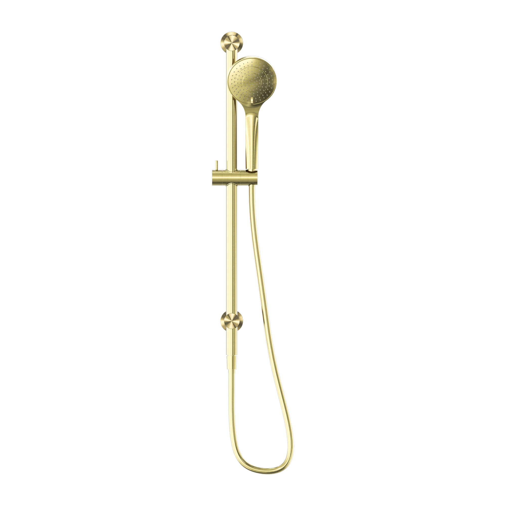 NERO MECCA SHOWER RAIL WITH AIR SHOWER BRUSHED GOLD
