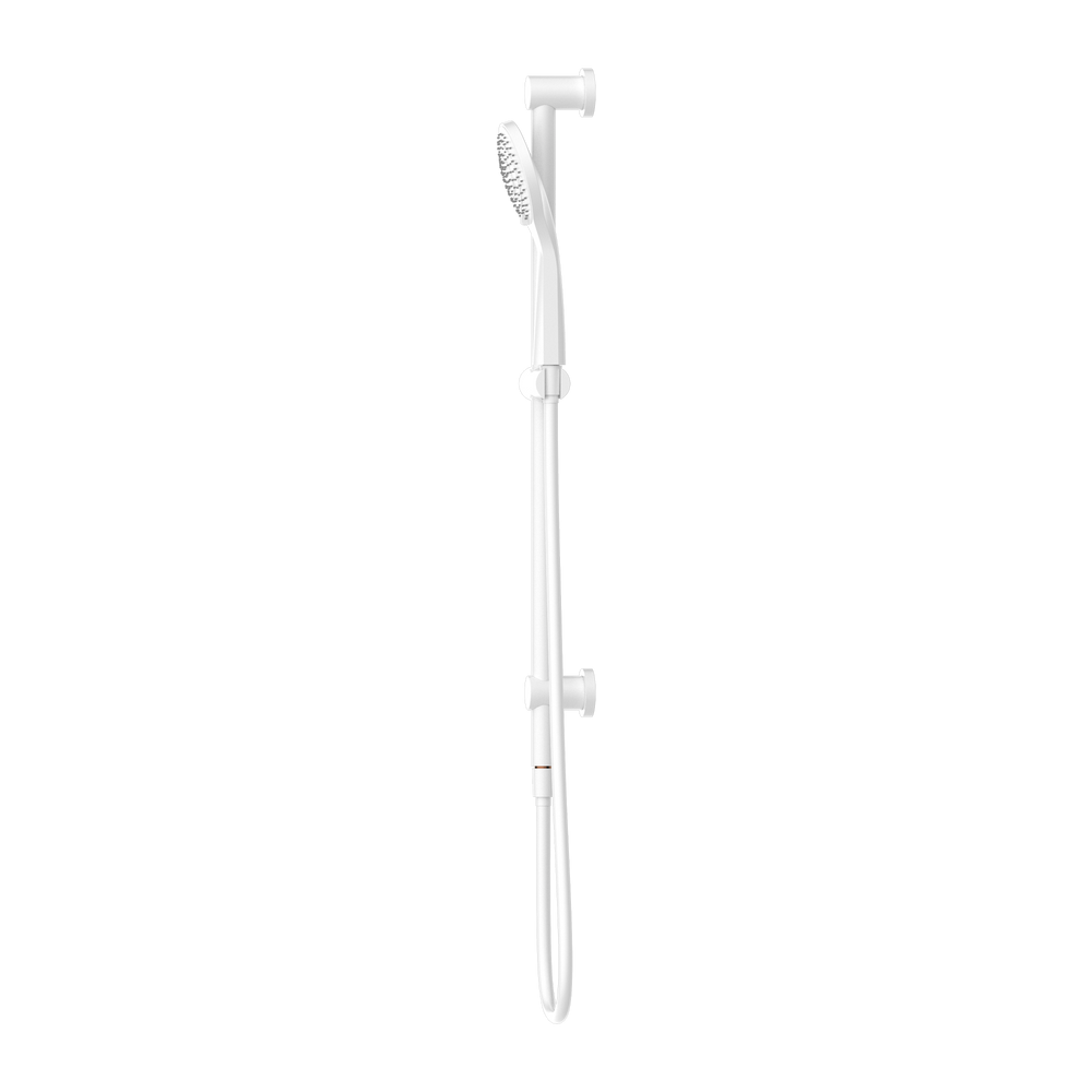 NERO MECCA SHOWER RAIL WITH AIR SHOWER MATTE WHITE