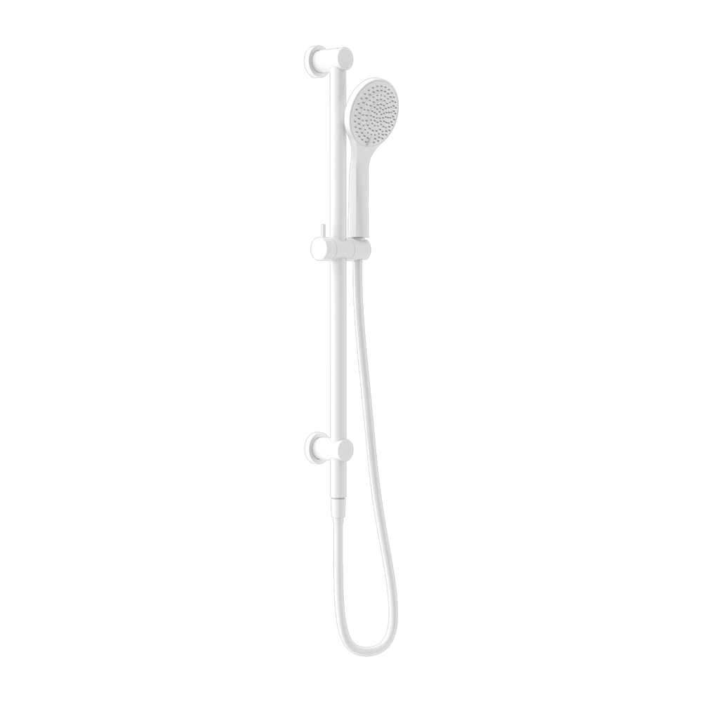 NERO MECCA SHOWER RAIL WITH AIR SHOWER MATTE WHITE