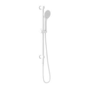 NERO MECCA SHOWER RAIL WITH AIR SHOWER MATTE WHITE