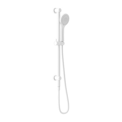 NERO MECCA SHOWER RAIL WITH AIR SHOWER MATTE WHITE