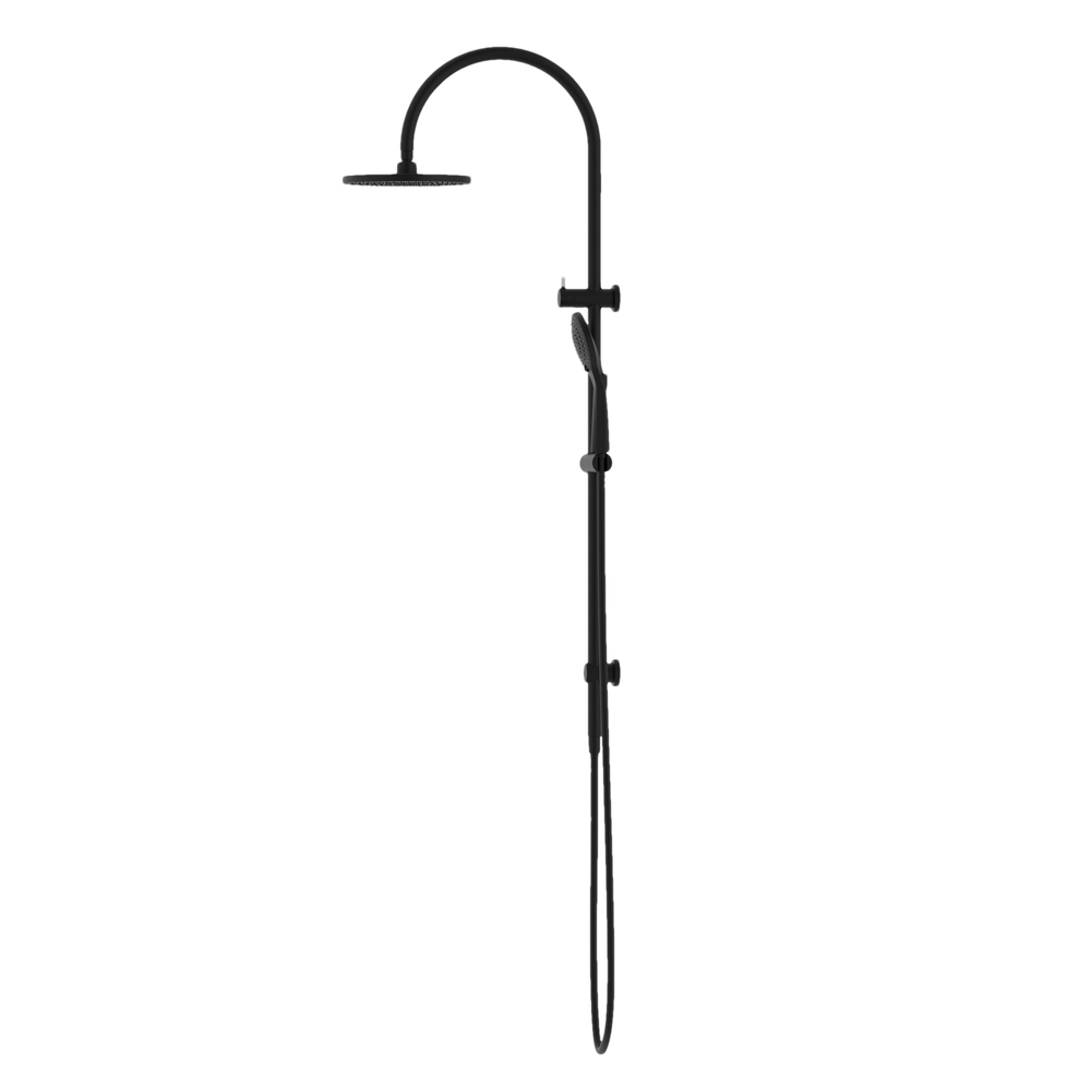 NERO MECCA TWIN SHOWER WITH AIR SHOWER MATTE BLACK