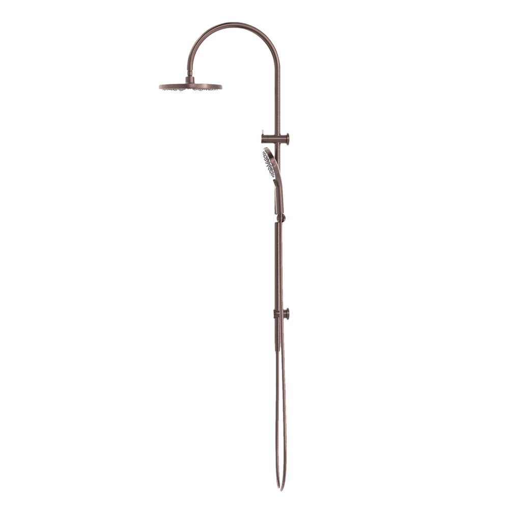 NERO MECCA TWIN SHOWER BRUSHED BRONZE