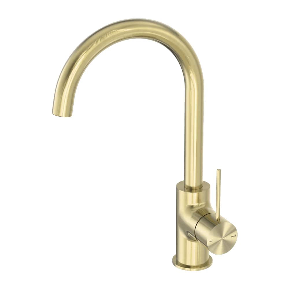 NERO MECCA KITCHEN MIXER BRUSHED GOLD