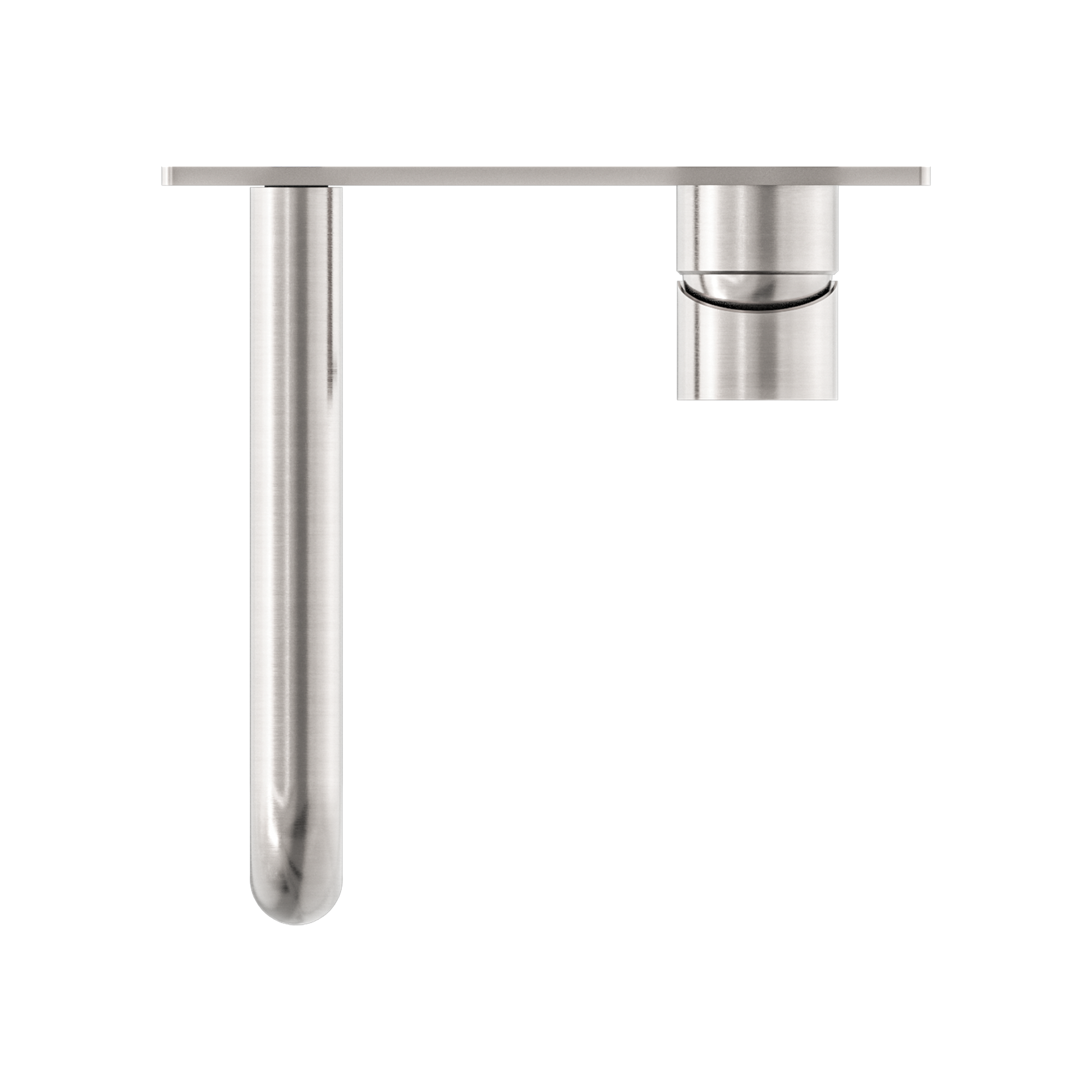 NERO MECCA WALL BASIN/ BATH MIXER BRUSHED NICKEL (AVAILABLE IN 120MM,160MM,185MM, 230MM AND 260MM)