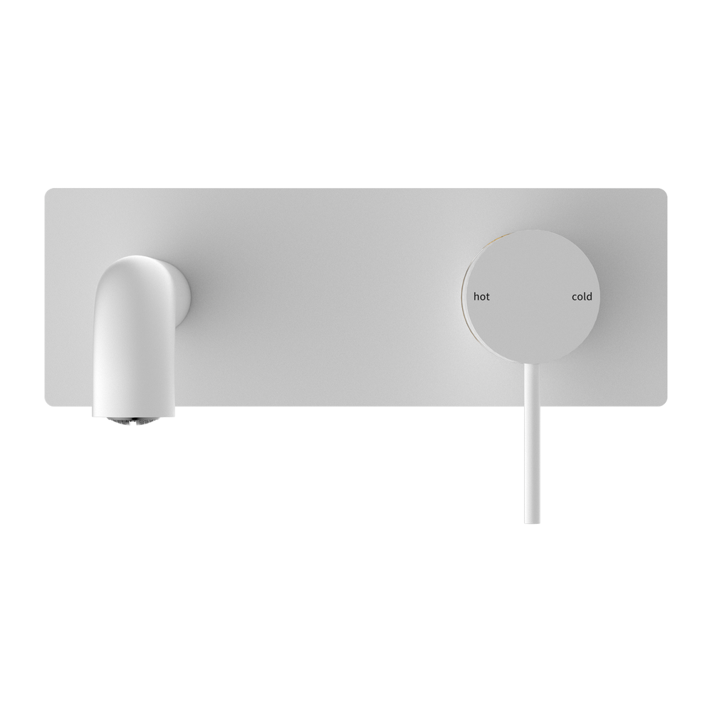 NERO MECCA WALL BASIN/ BATH MIXER MATTE WHITE (AVAILABLE IN 120MM, 160MM, 185MM, 230MM AND 260MM)