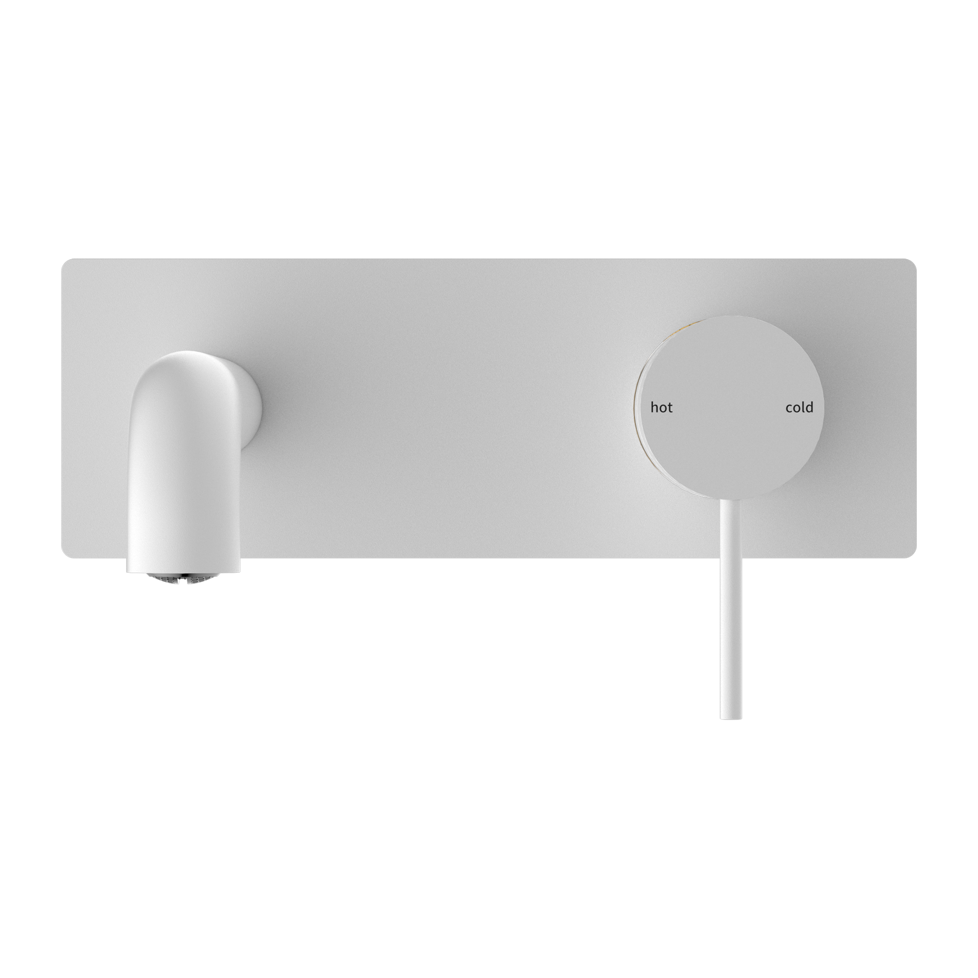 NERO MECCA WALL BASIN/ BATH MIXER MATTE WHITE (AVAILABLE IN 120MM, 160MM, 185MM, 230MM AND 260MM)