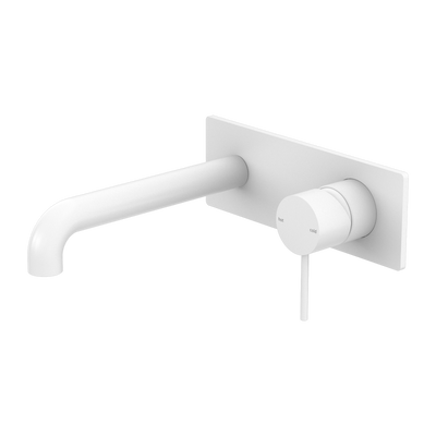 NERO MECCA WALL BASIN/ BATH MIXER MATTE WHITE (AVAILABLE IN 120MM, 160MM, 185MM, 230MM AND 260MM)