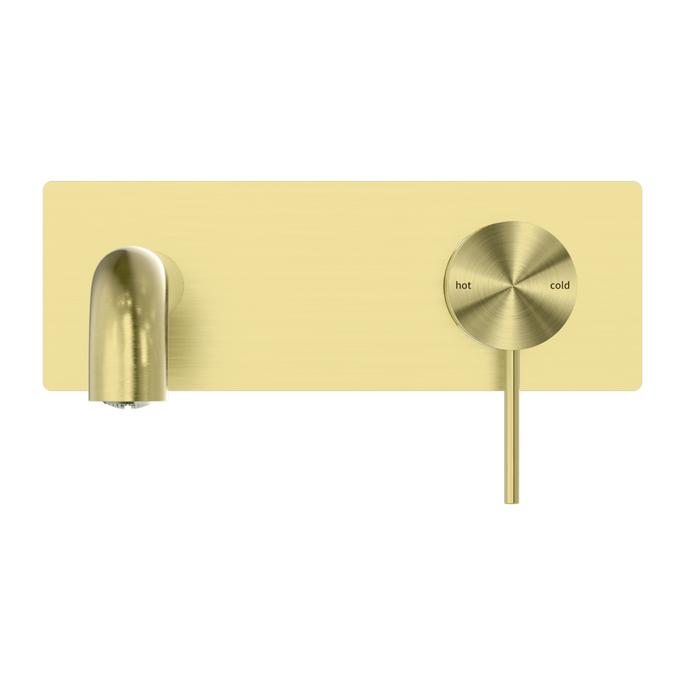 NERO MECCA WALL BASIN / BATH MIXER BRUSHED GOLD (AVAILABLE IN 120MM, 160MM, 185MM, 230MM AND 260MM)