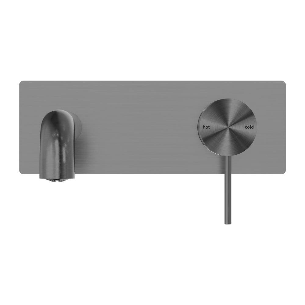 NERO MECCA WALL BASIN / BATH MIXER GUN METAL (AVAILABLE IN 120MM, 160MM, 185MM, 230MM AND 260MM)