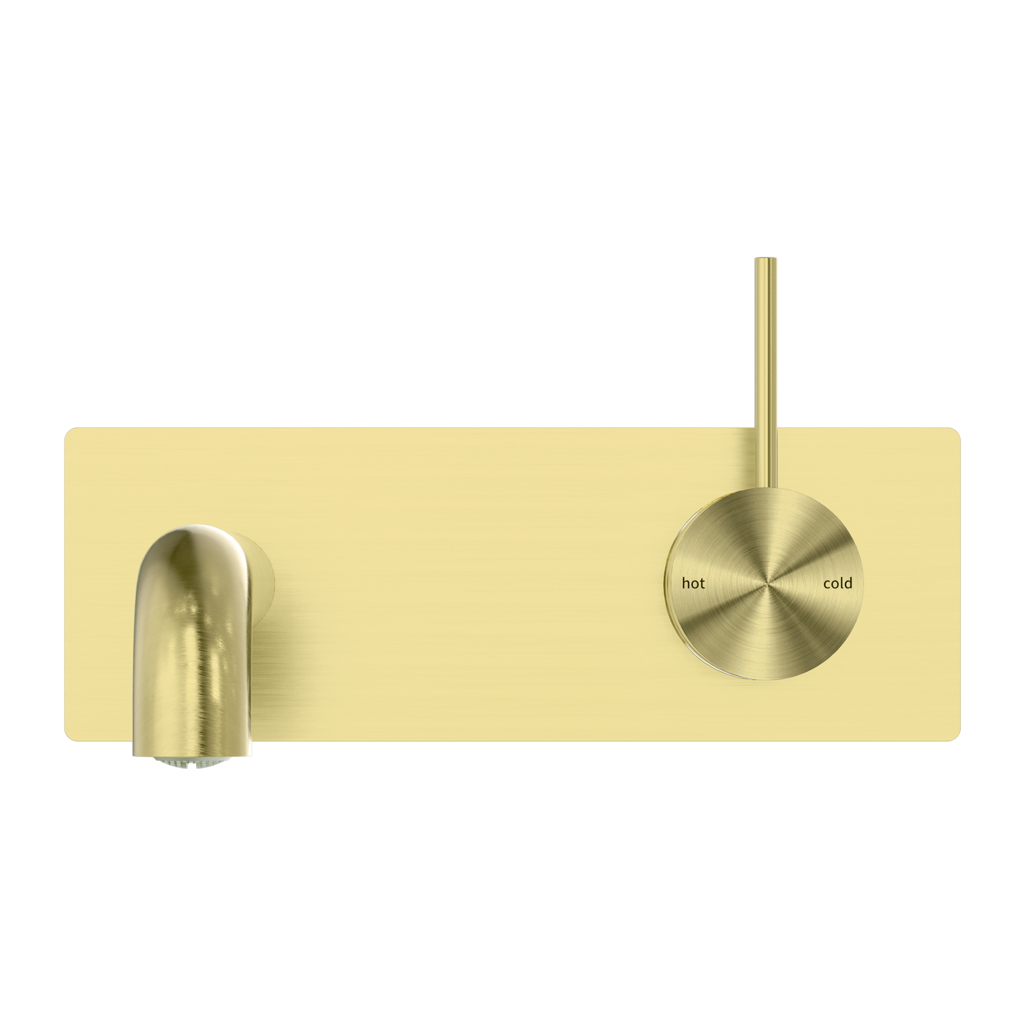 NERO MECCA WALL BASIN/BATH MIXER HANDLE UP BRUSHED GOLD (AVAILABLE IN 185MM AND 230MM)