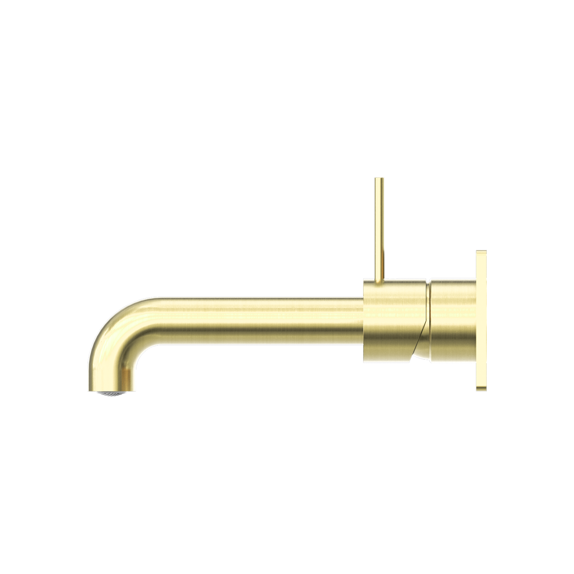 NERO MECCA WALL BASIN/BATH MIXER HANDLE UP BRUSHED GOLD (AVAILABLE IN 120MM,160MM,185MM, 230MM AND 260MM)