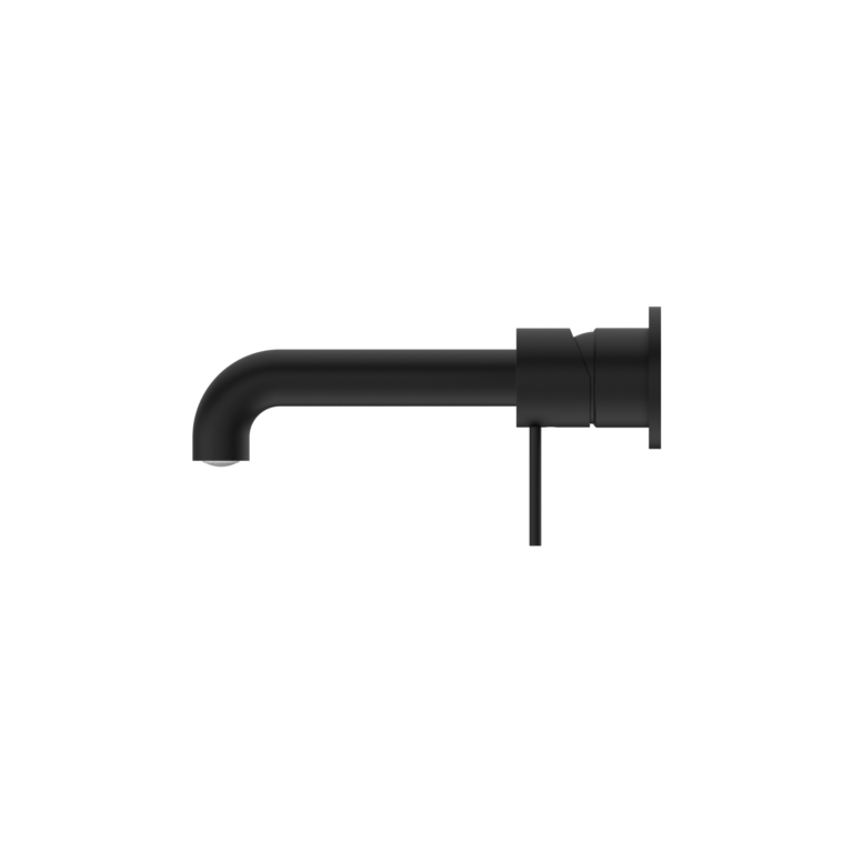 NERO MECCA WALL BASIN/BATH MIXER WITH SEPARATE BACK PLATE MATTE BLACK (AVAILABLE IN 120MM,160MM,185MM, 230MM AND 260MM)