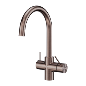 NERO MECCA 3 WAY FILTERED MIXER TAP 350MM BRUSHED BRONZE