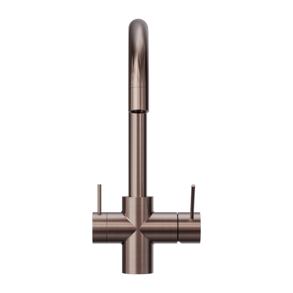 NERO MECCA 3 WAY FILTERED MIXER TAP 350MM BRUSHED BRONZE