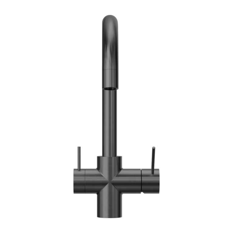 NERO MECCA 3 WAY FILTERED MIXER TAP 350MM GUN METAL