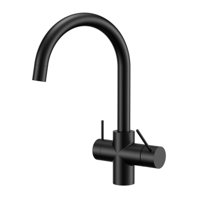 NERO MECCA LEAD FREE 3 WAY FILTERED MIXER TAP 350MM MATTE BLACK
