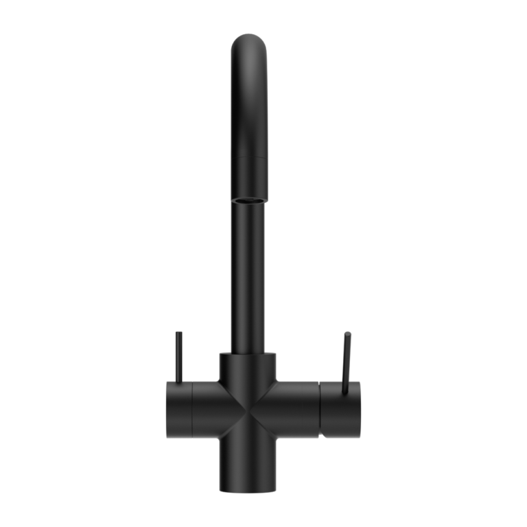 NERO MECCA 3 WAY FILTERED MIXER TAP 350MM MATTE BLACK