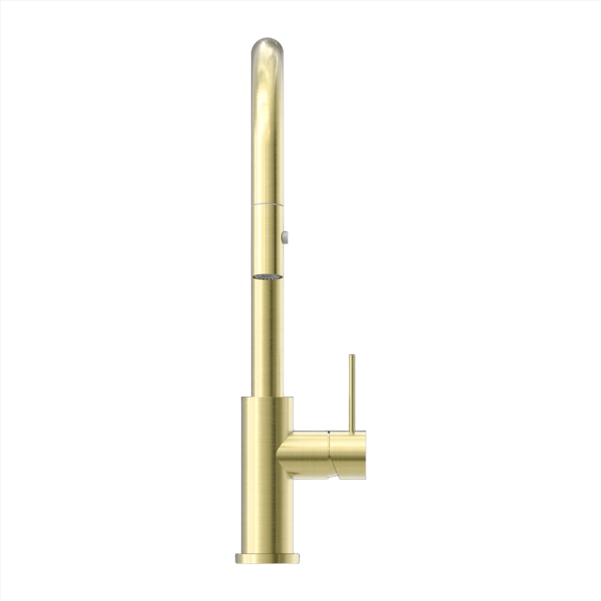 NERO MECCA PULL OUT SINK MIXER WITH VEGIE SPRAY BRUSHED GOLD