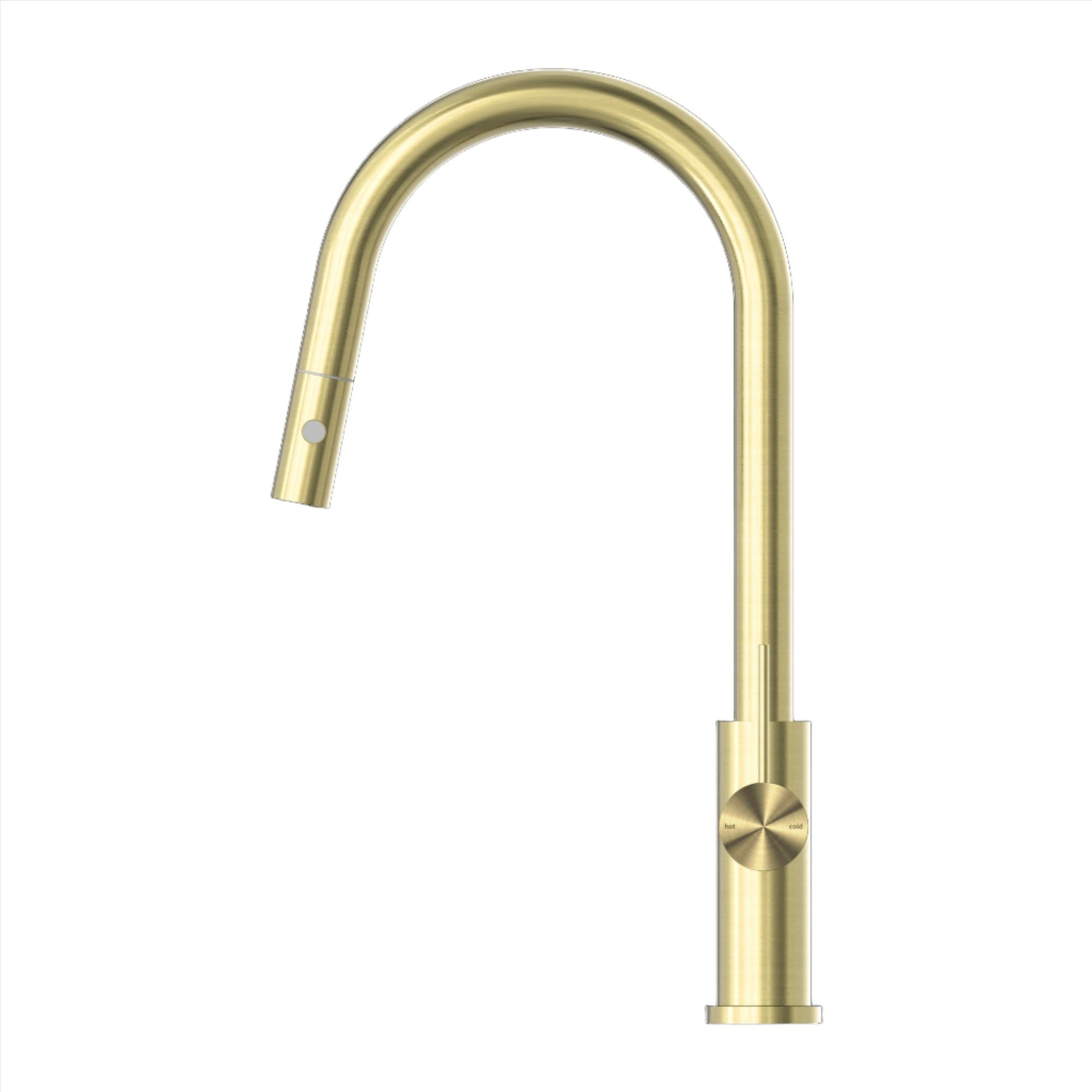 NERO MECCA PULL OUT SINK MIXER WITH VEGIE SPRAY BRUSHED GOLD