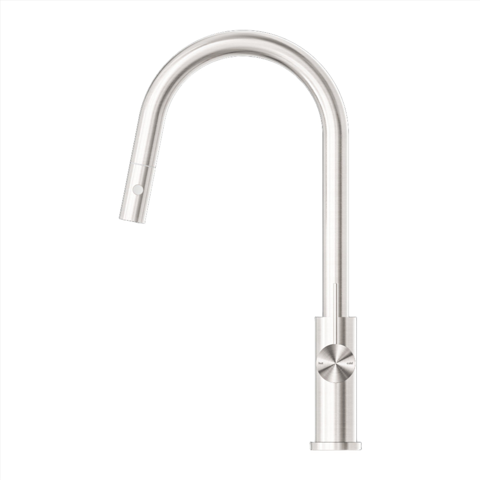 NERO MECCA PULL OUT SINK MIXER WITH VEGIE SPRAY BRUSHED NICKEL