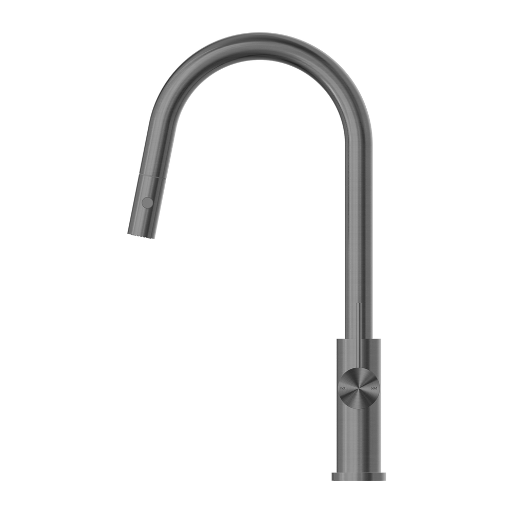 NERO MECCA PULL OUT SINK MIXER WITH VEGIE SPRAY GUN METAL