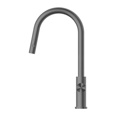 NERO MECCA PULL OUT SINK MIXER WITH VEGIE SPRAY GUN METAL
