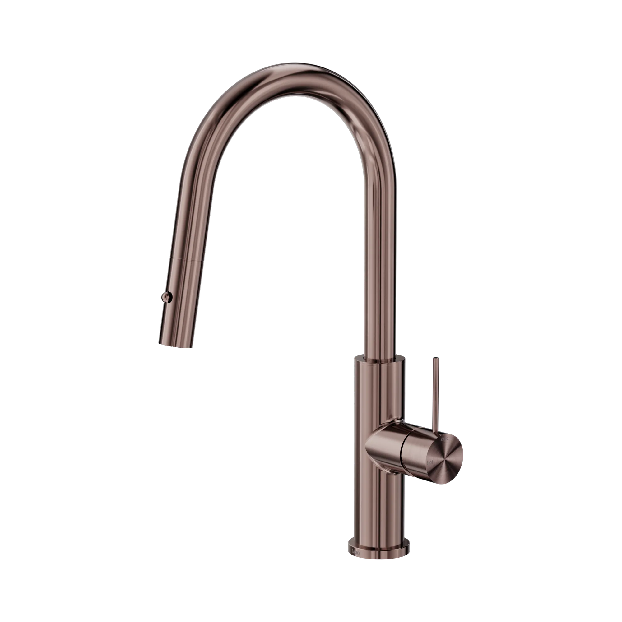 NERO MECCA SMART SENSOR PULL OUT KITCHEN MIXER 438MM BRUSHED BRONZE